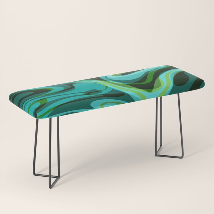 Mid Century Modern Abstract Bench Gallery Image 1