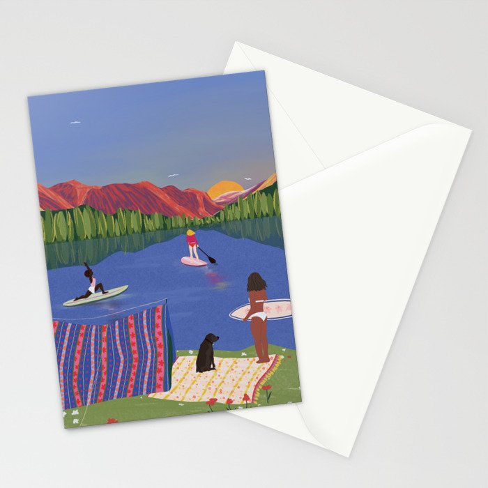 Paddle Boarding Stationery Card Gallery Image 2