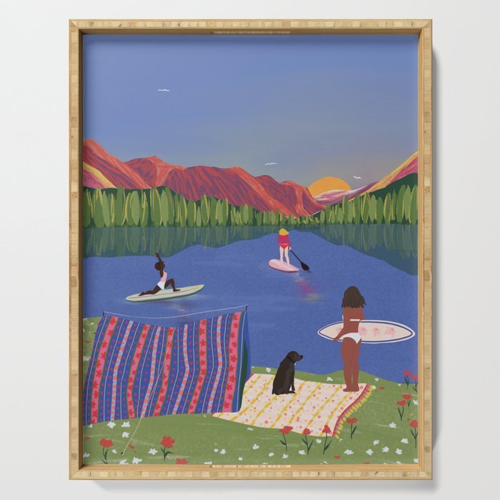 Paddle Boarding Serving Tray Gallery Image 1