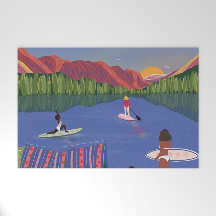 Paddle Boarding Welcome Mat Gallery Image 1