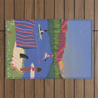 Paddle Boarding Outdoor Rug Gallery Image 1