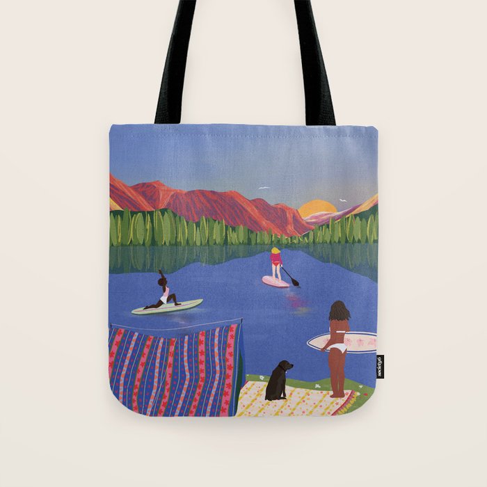 Paddle Boarding Tote Bag Gallery Image 1