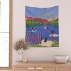 Paddle Boarding Wall Tapestry Gallery Image 2