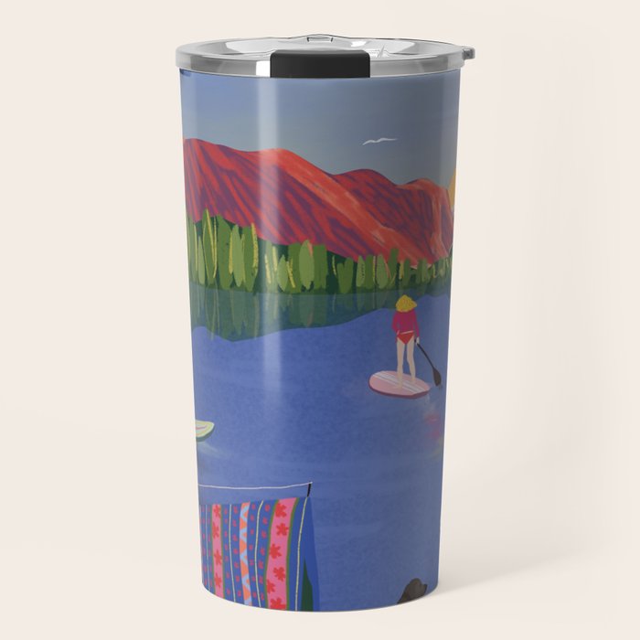 Paddle Boarding Travel Mug Gallery Image 1