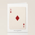 Ace of Diamonds Playing Card Art Print Trendy Stationery Card Gallery Image 2