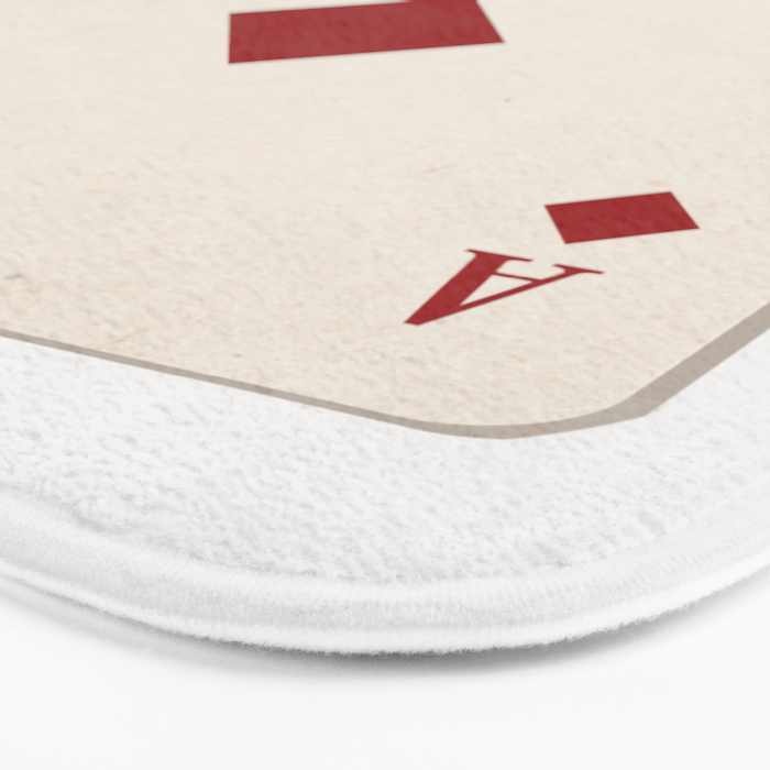 Ace of Diamonds Playing Card Art Print Trendy Bath Mat Gallery Image 3