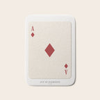 Ace of Diamonds Playing Card Art Print Trendy Bath Mat Gallery Image 1