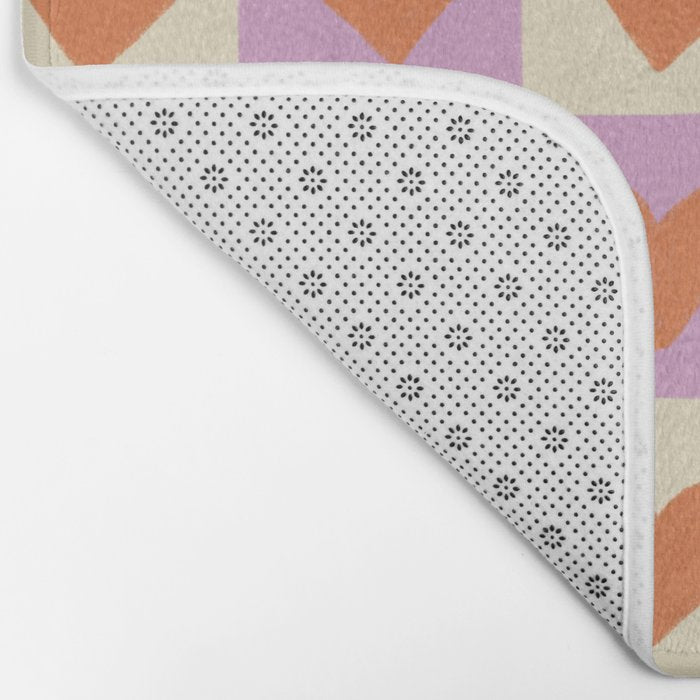 Checker red hearts  Bath Mat Gallery Image 2