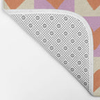 Checker red hearts  Bath Mat Gallery Image 2