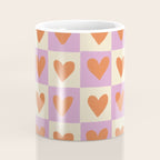 Checker red hearts  Coffee Mug Gallery Image 4