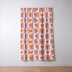 Checker red hearts  Window Curtain Gallery Image 3