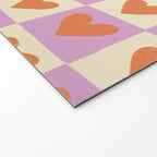 Checker red hearts  Welcome Mat Gallery Image 2