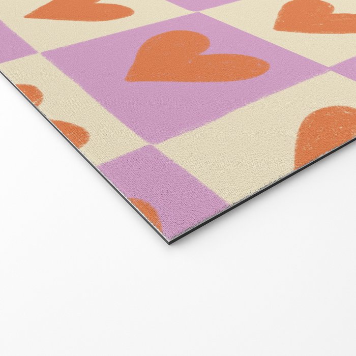 Checker red hearts  Welcome Mat Gallery Image 2