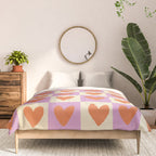 Checker red hearts  Comforter Gallery Image 3
