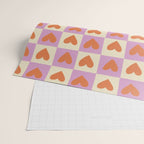 Checker red hearts  Wrapping Paper Gallery Image 2