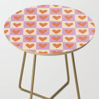 Checker red hearts  Side Table Gallery Image 2