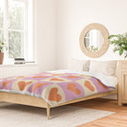 Checker red hearts  Duvet Cover Gallery Image 2