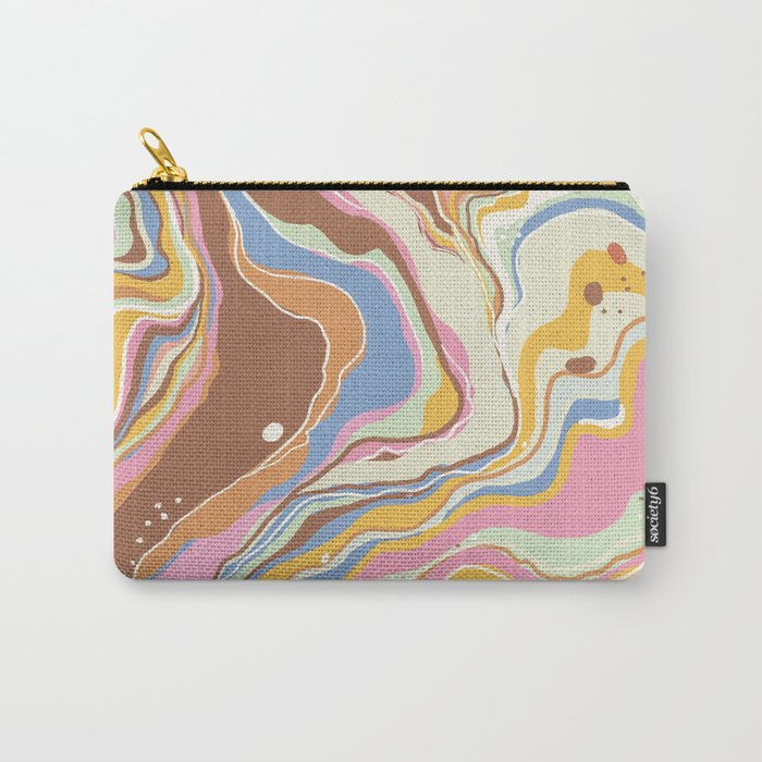Retro marble #2 Carry All Pouch Gallery Image 1