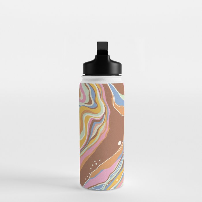 Retro marble #2 Water Bottle Gallery Image 3