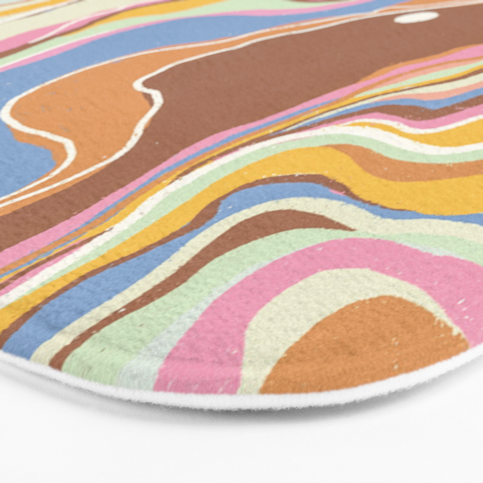 Retro marble #2 Bath Mat Gallery Image 3