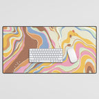 Retro marble #2 Desk Mat Gallery Image 1