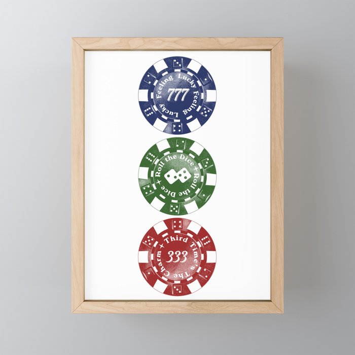 Lucky Chips - Angel Numbers Mini Art Print Gallery Image 1