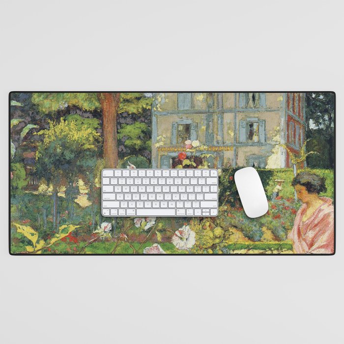 Edouard Vuillard The Garden at Vaucresson Desk Mat Gallery Image 1