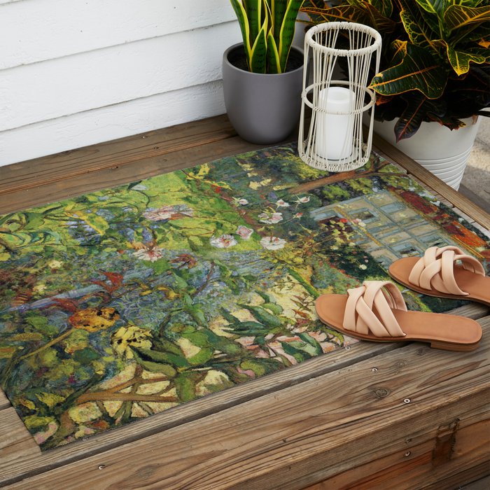 Edouard Vuillard The Garden at Vaucresson Outdoor Rug Gallery Image 2