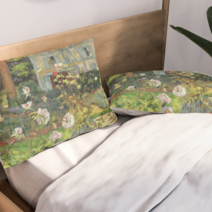 Edouard Vuillard The Garden at Vaucresson Pillow Sham Gallery Image 2