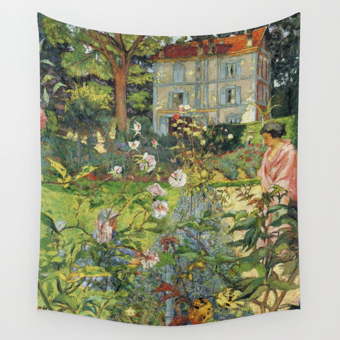 Edouard Vuillard The Garden at Vaucresson Wall Tapestry Gallery Image 4