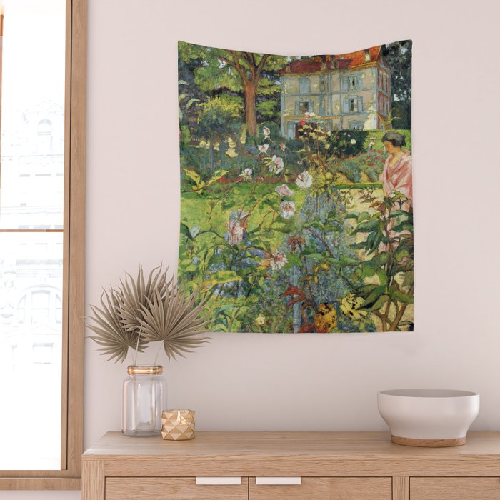Edouard Vuillard The Garden at Vaucresson Wall Tapestry Gallery Image 2