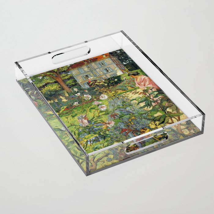 Edouard Vuillard The Garden at Vaucresson Acrylic Tray Gallery Image 1