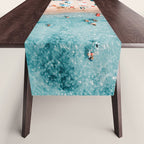 Aerial Beach Print, Ocean Art, Australia Bondi Beach, Beach Art Print, Beach Photography, Modern Beach Lifestyle Print Table Runner Gallery Image 1