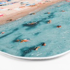 Aerial Beach Print, Ocean Art, Australia Bondi Beach, Beach Art Print, Beach Photography, Modern Beach Lifestyle Print Bath Mat Gallery Image 3