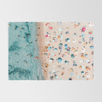 Aerial Beach Print, Ocean Art, Australia Bondi Beach, Beach Art Print, Beach Photography, Modern Beach Lifestyle Print Rug Gallery Image 2