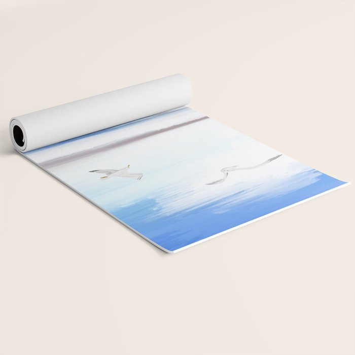 Coastal Seagulls Yoga Mat Gallery Image 2