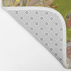 Portrait of Maharaja Savant Singh with Consort, Bani Thani. Indian Rajasthan Folk Art  Bath Mat Gallery Image 2