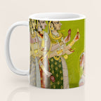 Portrait of Maharaja Savant Singh with Consort, Bani Thani. Indian Rajasthan Folk Art  Coffee Mug Gallery Image 3