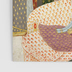 Portrait of Maharaja Savant Singh with Consort, Bani Thani. Indian Rajasthan Folk Art  Poster Gallery Image 3
