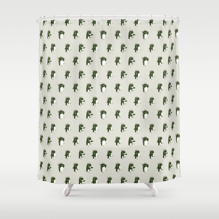 March of the Penguins pattern Shower Curtain Gallery Image 1