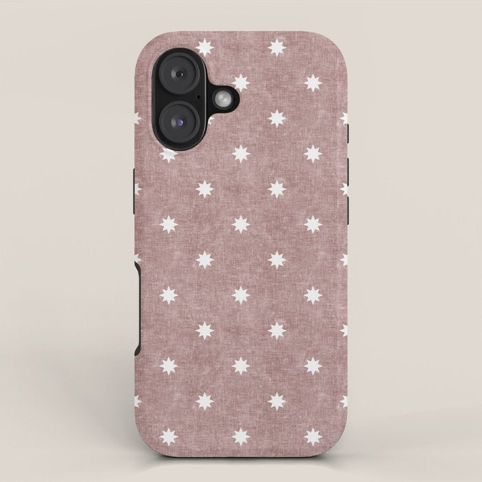 stars on mauve iPhone Case Gallery Image 1
