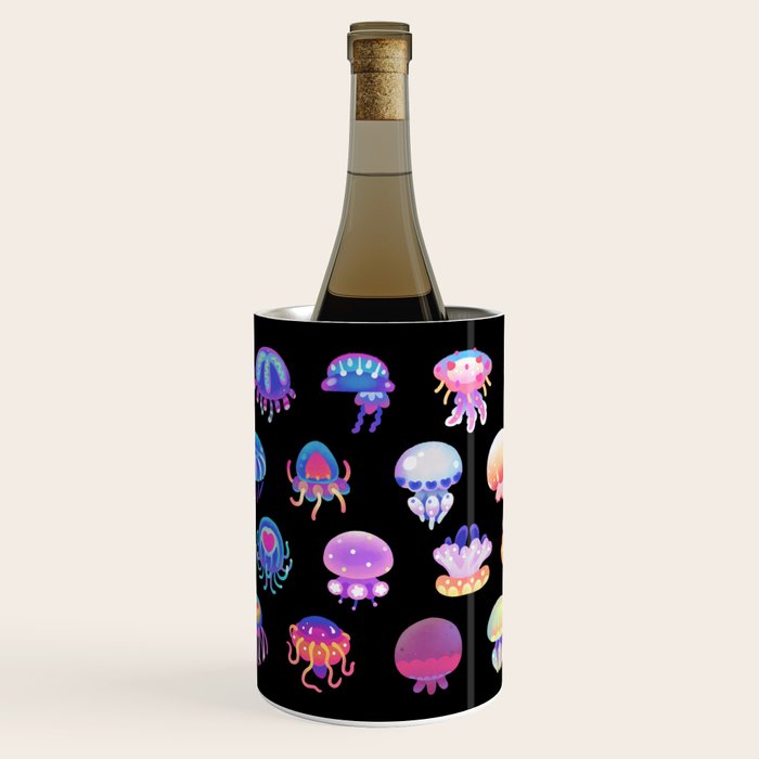 Jellyfish Day - dark Wine Chiller Gallery Image 1
