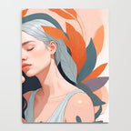 Closeness, Two Women Feminism Painting, Youth Friendship Companion LGBTQ, Lovers Couple Coral Spring Notebook Gallery Image 4
