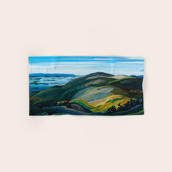 Canadian Landscape Franklin Carmichael Art Nouveau Post-Impressionism Towels Gallery Image 1