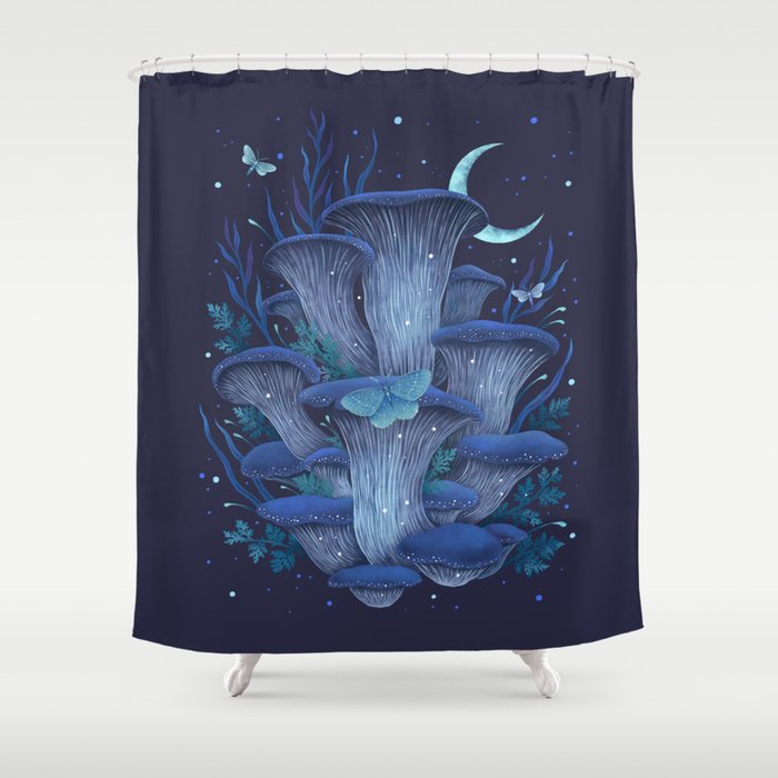 Blue Oyster Shower Curtain Gallery Image 1