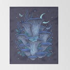 Blue Oyster Throw Blanket Gallery Image 2