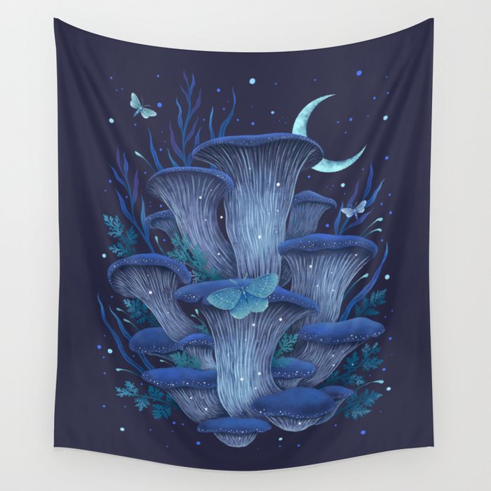 Blue Oyster Wall Tapestry Gallery Image 4