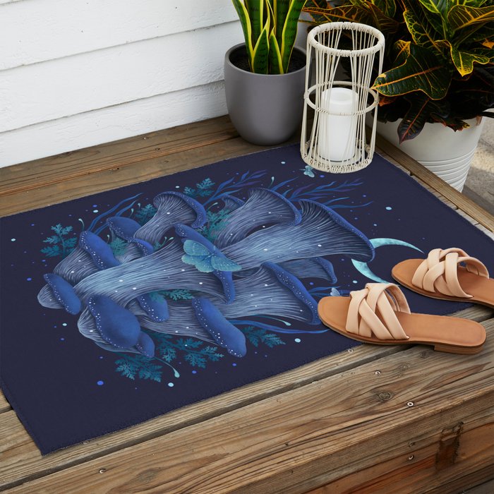 Blue Oyster Outdoor Rug Gallery Image 2