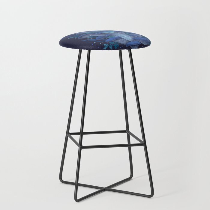 Blue Oyster Stool Gallery Image 1