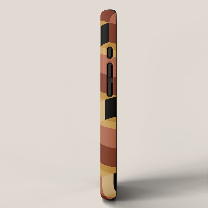 Cuboid Geometric Abstract Shapes Pattern VII iPhone Case Gallery Image 2